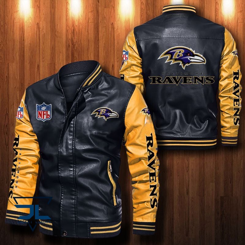 Baltimore Ravens NFL Style Leather Jacket For Fan