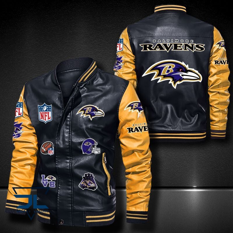 Baltimore Ravens NFL Style Leather Jacket For Fan