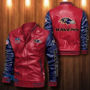 Baltimore Ravens NFL Style Leather Jacket For Fan