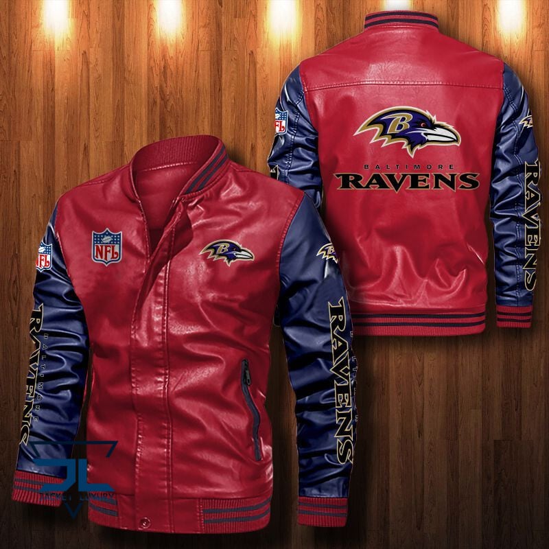 Baltimore Ravens NFL Style Leather Jacket For Fan