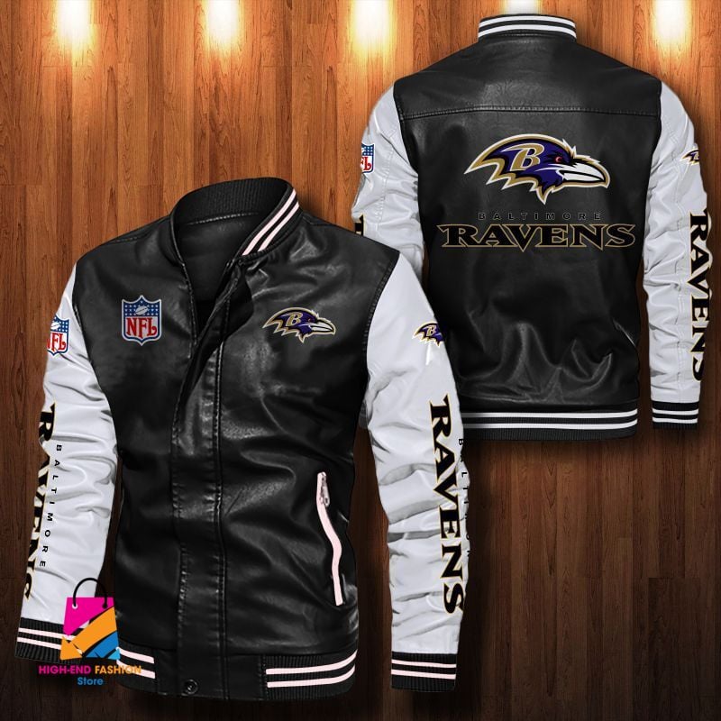 Baltimore Ravens NFL Style Leather Jacket For Fan