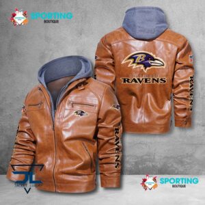Baltimore Ravens NFL Style Leather Jacket For Fans