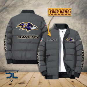 Baltimore Ravens NFL Style Puffer Jacket For Fans
