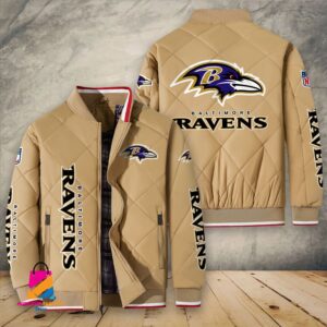 Baltimore Ravens NFL Style Puffer Jacket For Fans