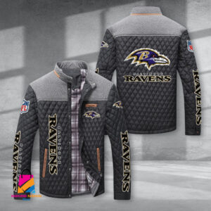 Baltimore Ravens NFL Style Puffer Jacket For Fans