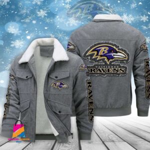 Baltimore Ravens NFL Style Thermal Cotton Jacket Prim For Fans