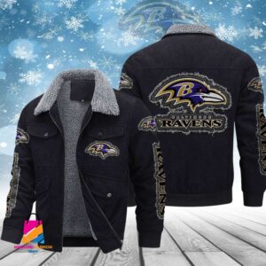 Baltimore Ravens NFL Style Thermal Cotton Jacket Prim For Fans