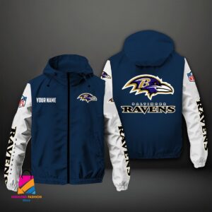 Baltimore Ravens NFL Style Windbreaker Jacket For Fans