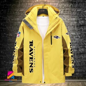 Baltimore Ravens NFL Style Windbreaker Jacket For Fans