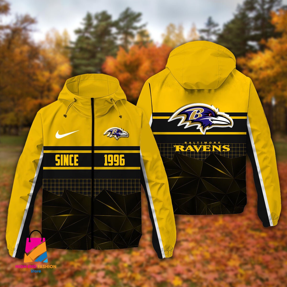 Baltimore Ravens NFL Style Windbreaker Jacket For Fans