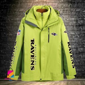 Baltimore Ravens NFL Style Windbreaker Jacket For Fans