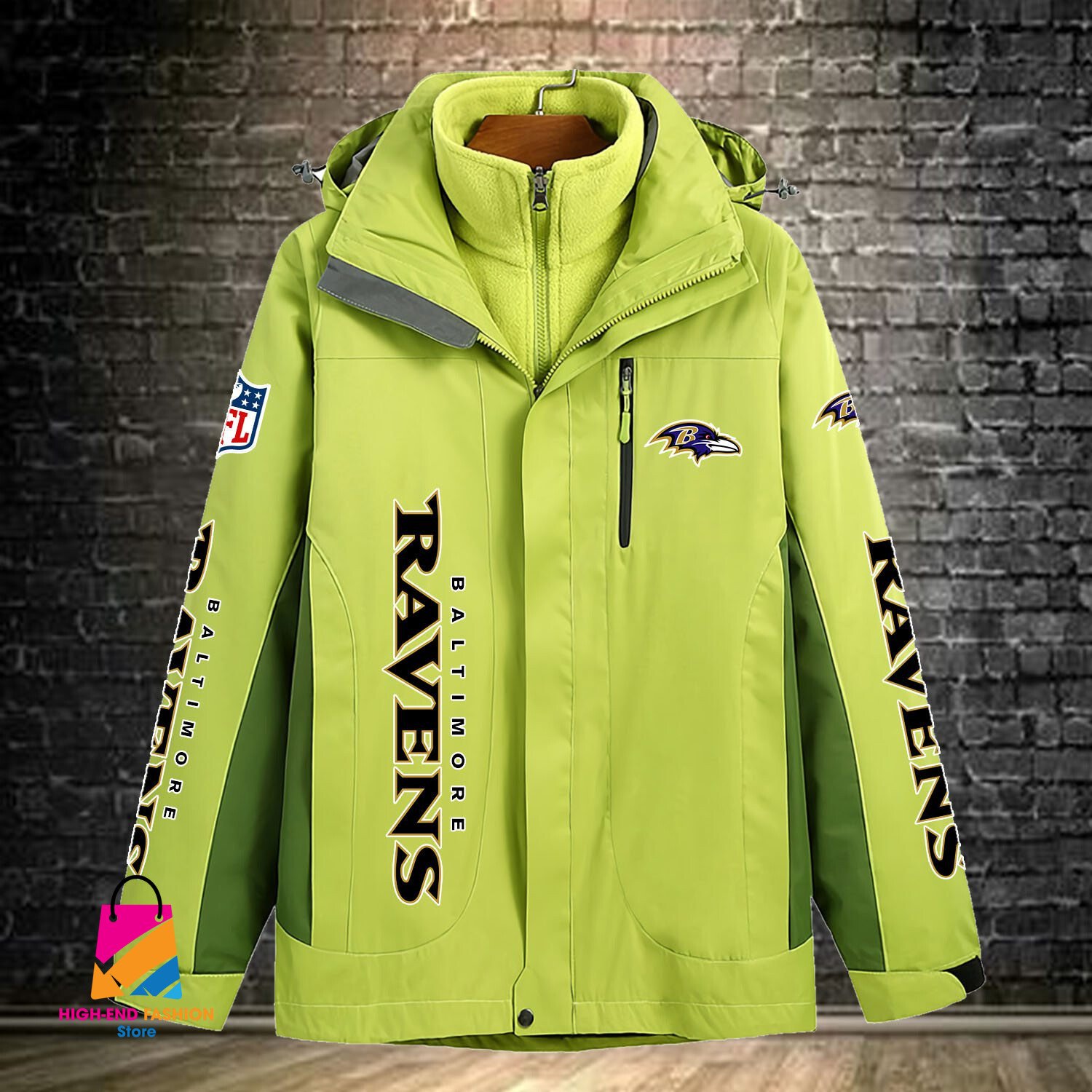 Baltimore Ravens NFL Style Windbreaker Jacket For Fans