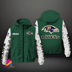 Baltimore Ravens NFL Style Windbreaker Jacket For Fans