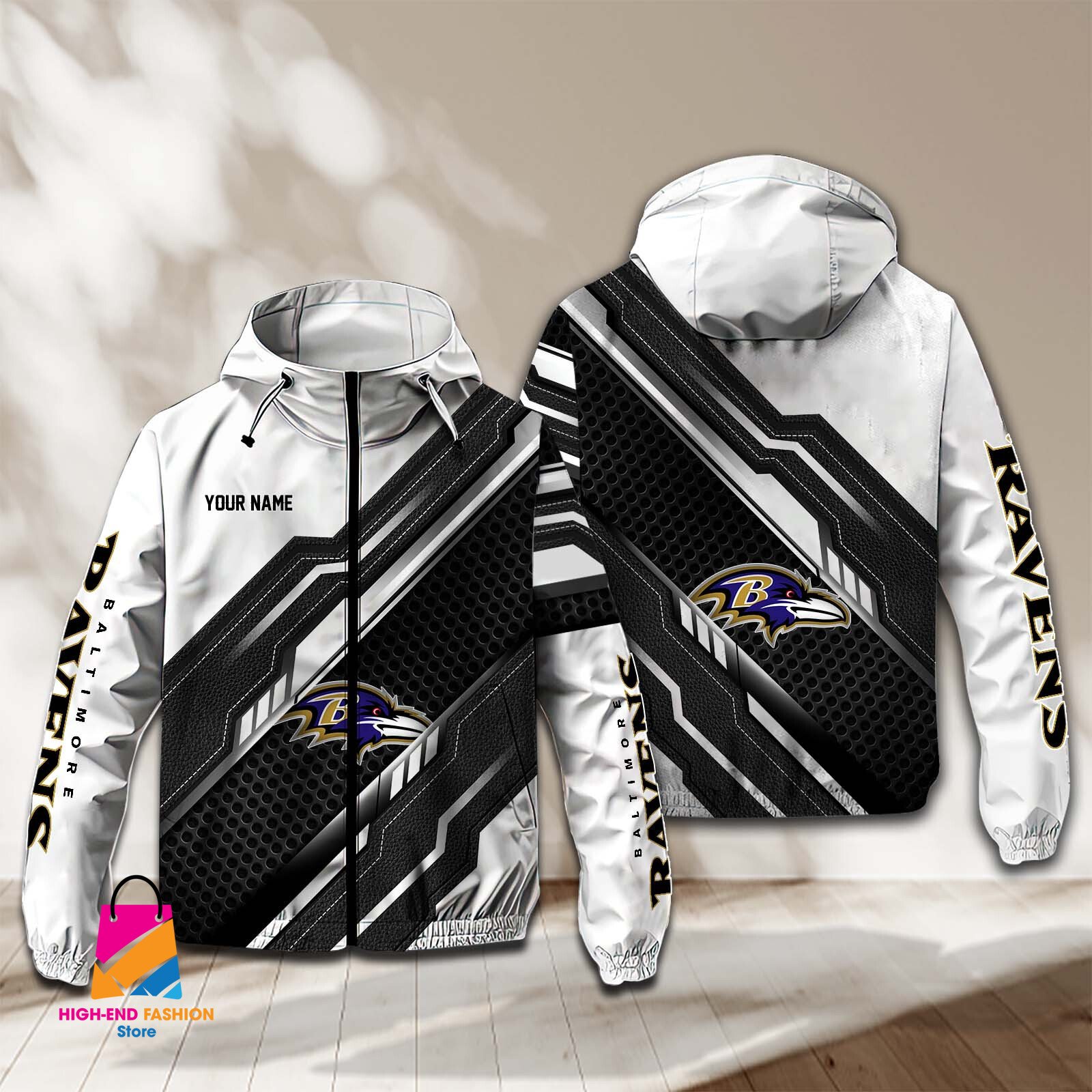Baltimore Ravens NFL Style Windbreaker Jacket For Fans
