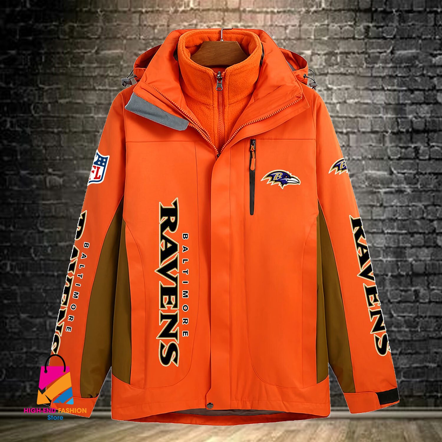 Baltimore Ravens NFL Style Windbreaker Jacket For Fans
