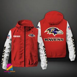 Baltimore Ravens NFL Style Windbreaker Jacket For Fans