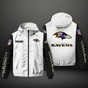 Baltimore Ravens NFL Style Windbreaker Jacket For Fans