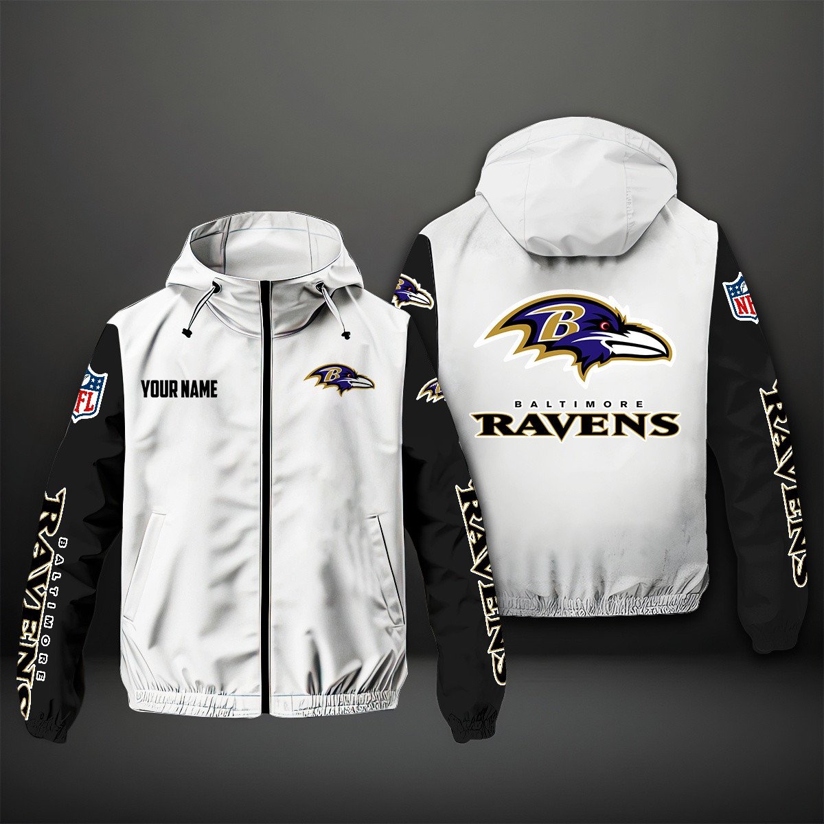 Baltimore Ravens NFL Style Windbreaker Jacket For Fans
