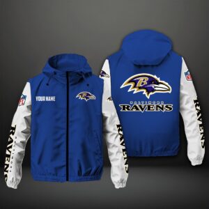 Baltimore Ravens NFL Style Windbreaker Jacket For Fans