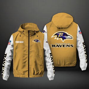 Baltimore Ravens NFL Style Windbreaker Jacket For Fans