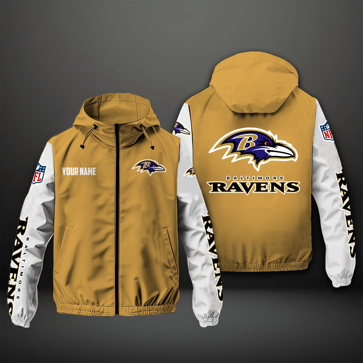 Baltimore Ravens NFL Style Windbreaker Jacket For Fans