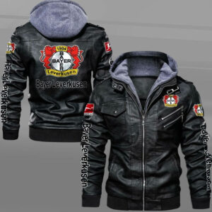 Bayer 04 Leverkusen Bundesliga Style Leather Jacket For Fans