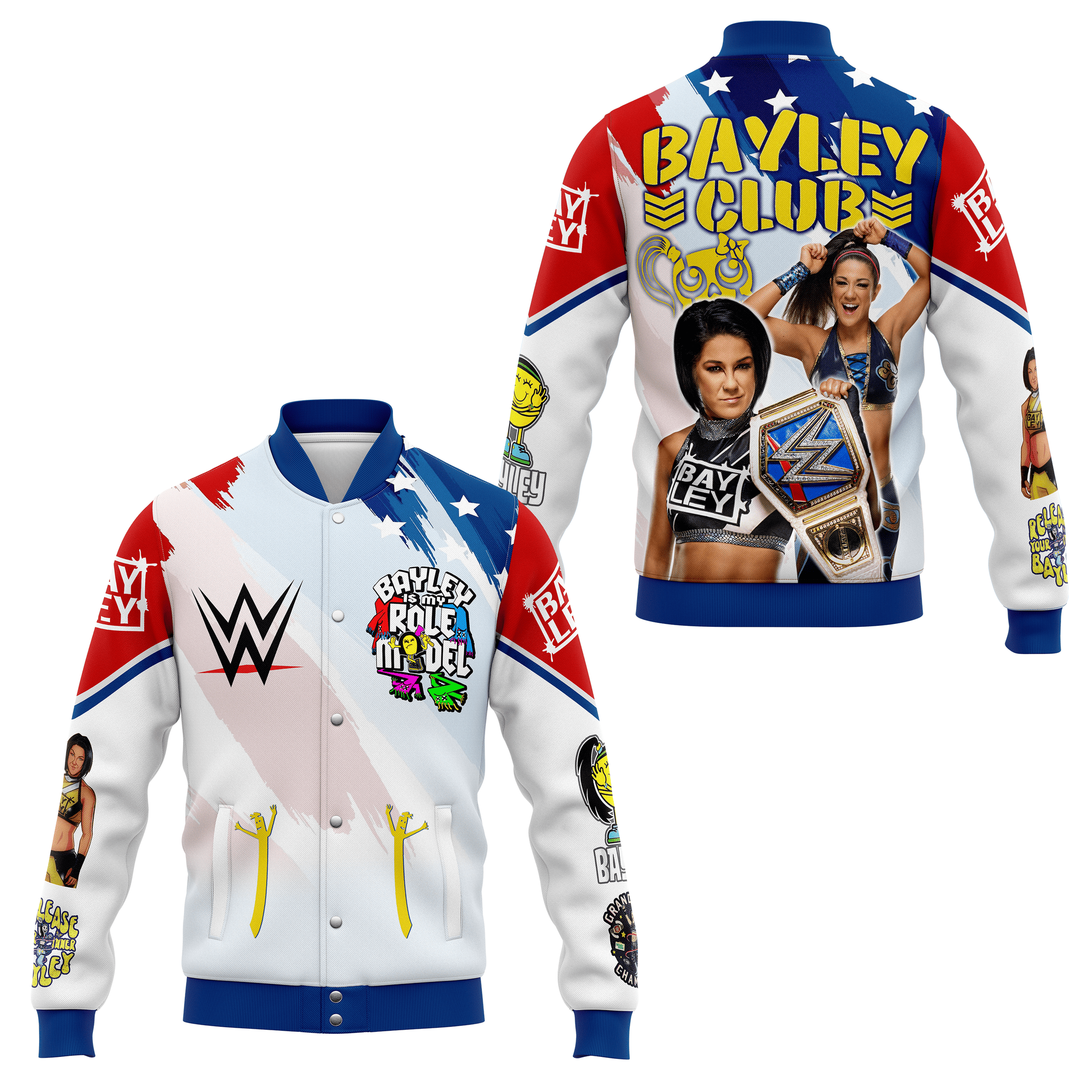 Bayley WWE Style Baseball Jacket For Fans