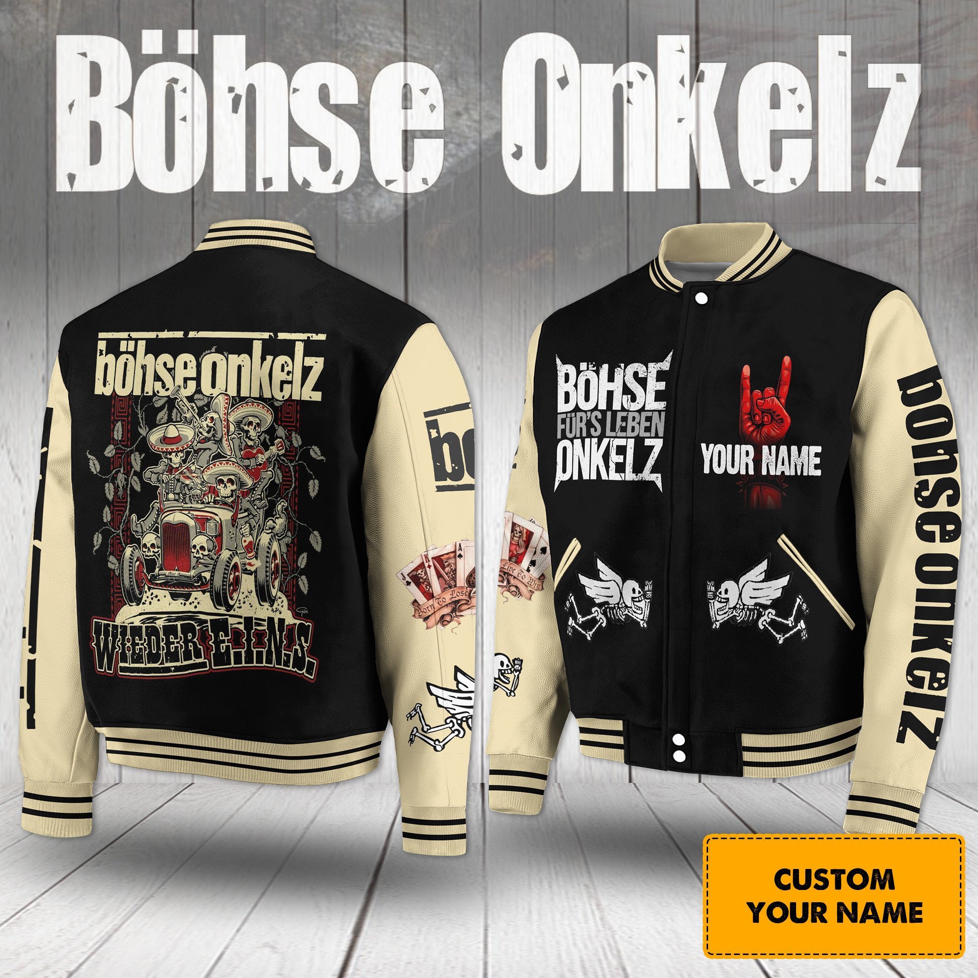 Böhse Onkelz Music Personalized Style Baseball Jacket For Fans
