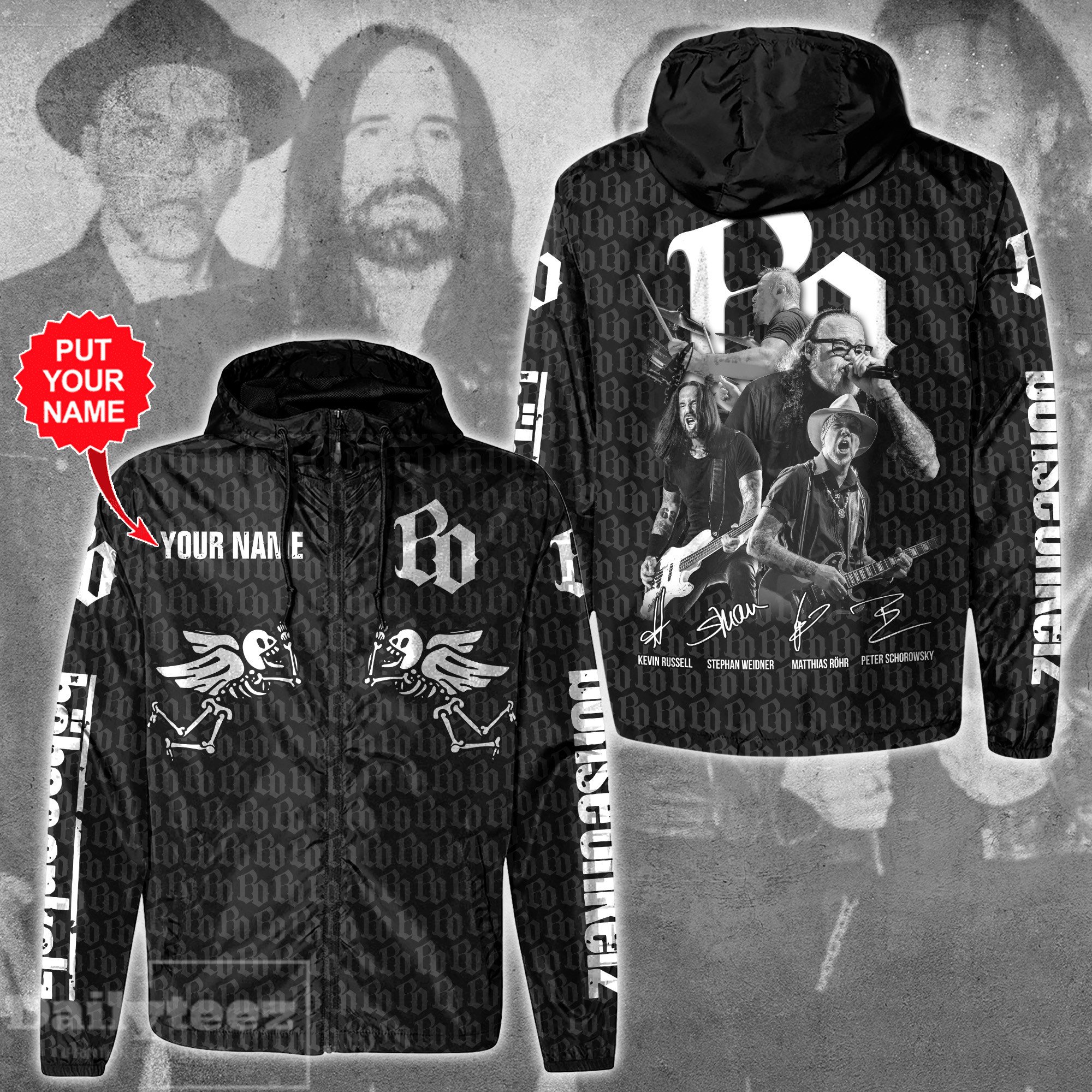 Böhse Onkelz Music Personalized Style Windbreaker Jacket For Fans