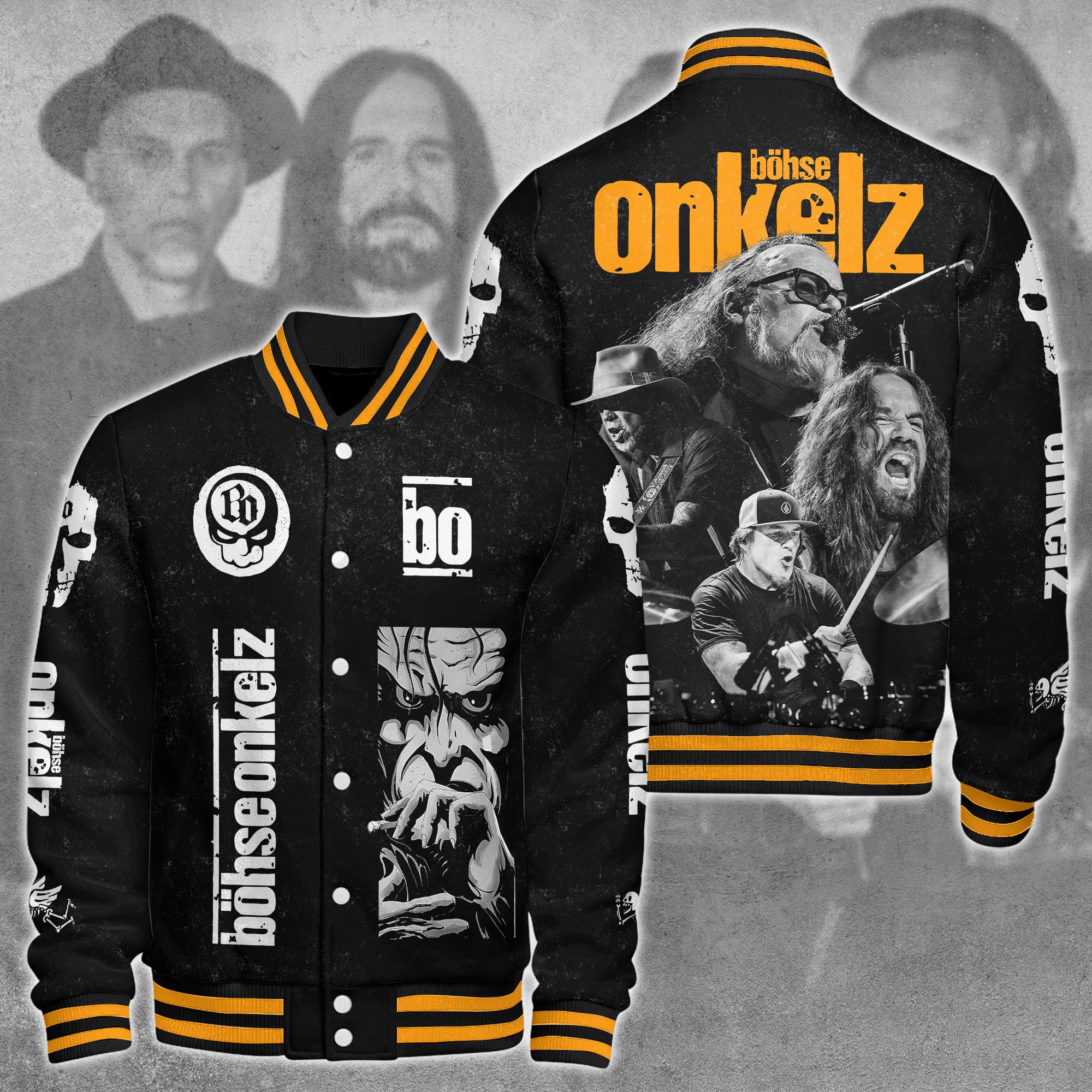 Böhse Onkelz Music Style Baseball Jacket For Fans