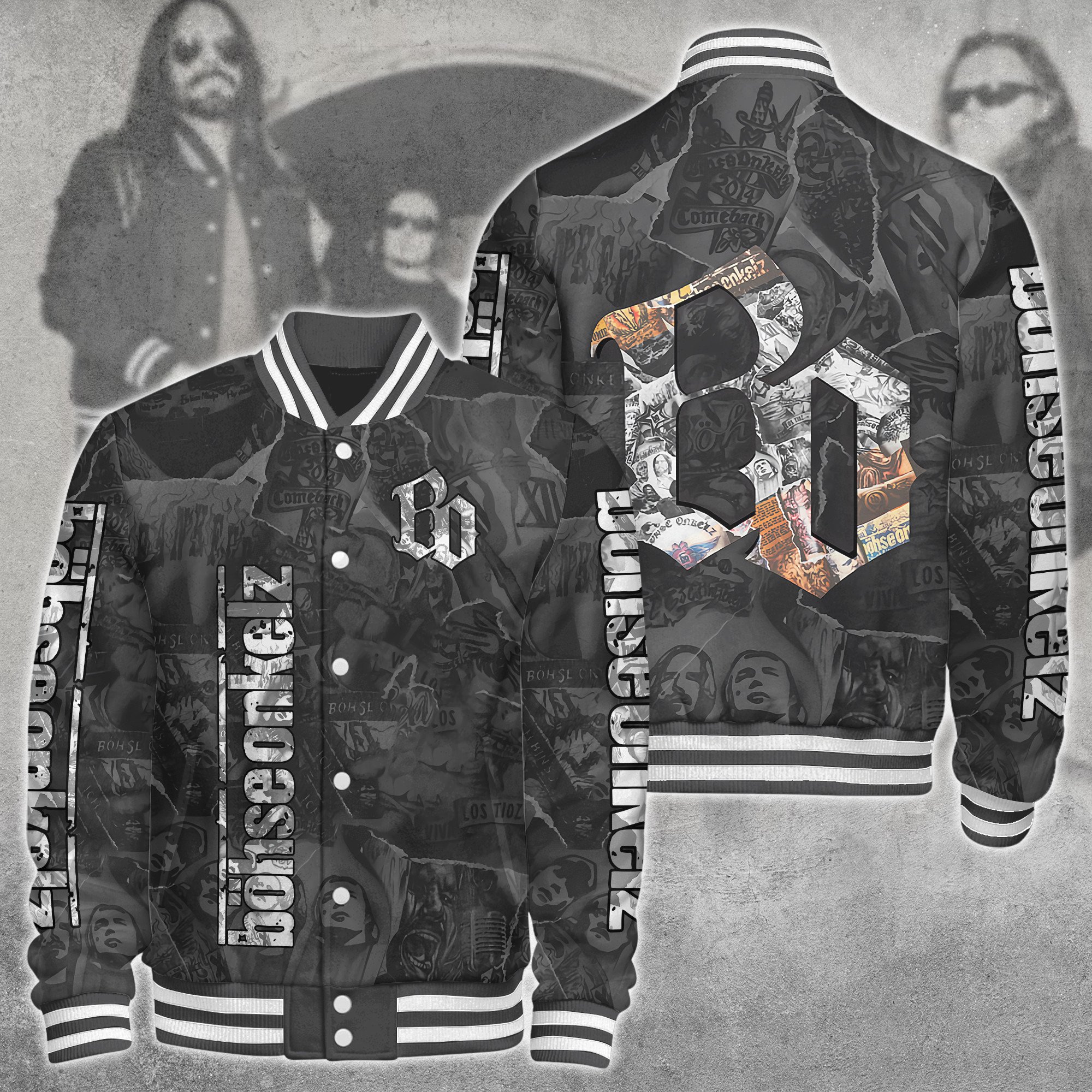 Böhse Onkelz Music Style Baseball Jacket For Fans
