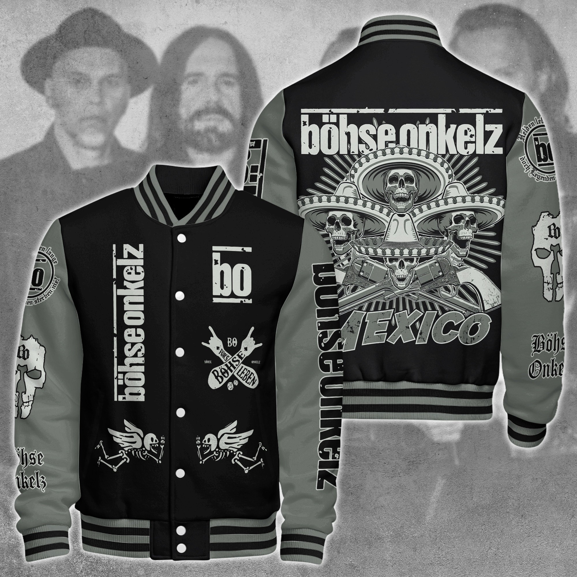 Böhse Onkelz Music Style Baseball Jacket For Fans