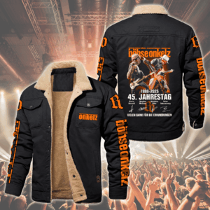 Böhse Onkelz Music Style Fleece Thermal Cotton Jacket For Fans
