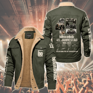 Böhse Onkelz Music Style Fleece Thermal Cotton Jacket For Fans