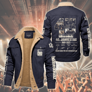 Böhse Onkelz Music Style Fleece Thermal Cotton Jacket For Fans