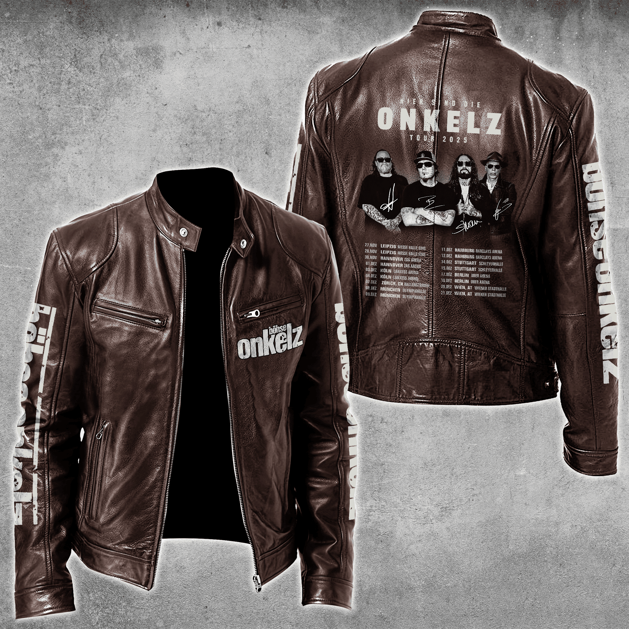 Böhse Onkelz Music Style Leather Jacket For Fans