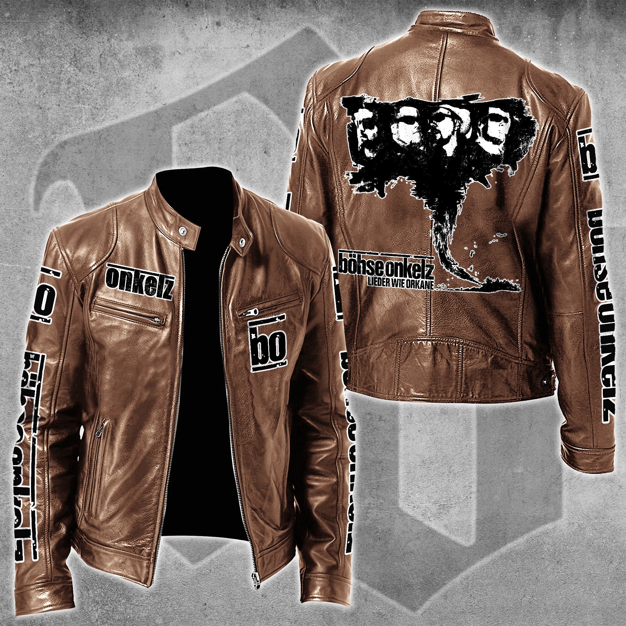 Böhse Onkelz Music Style Leather Jacket For Fans