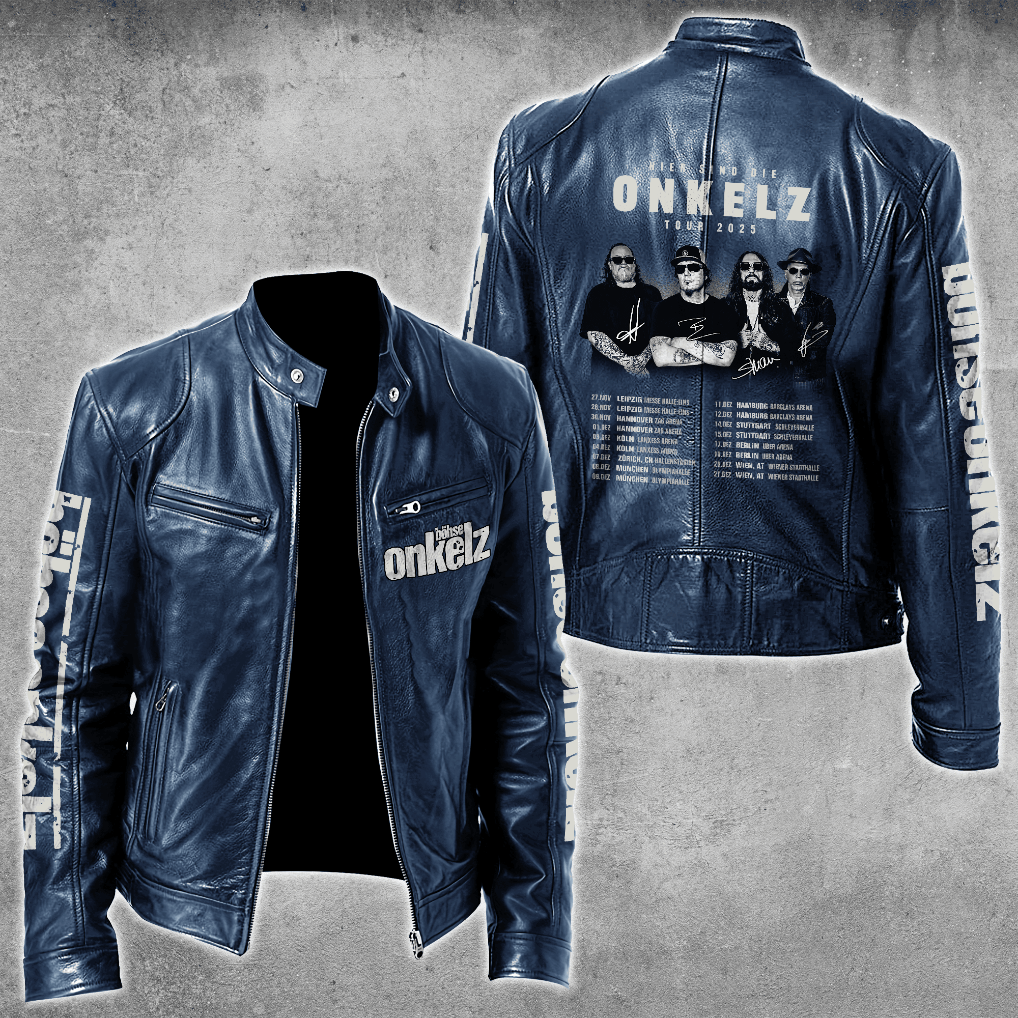 Böhse Onkelz Music Style Leather Jacket For Fans
