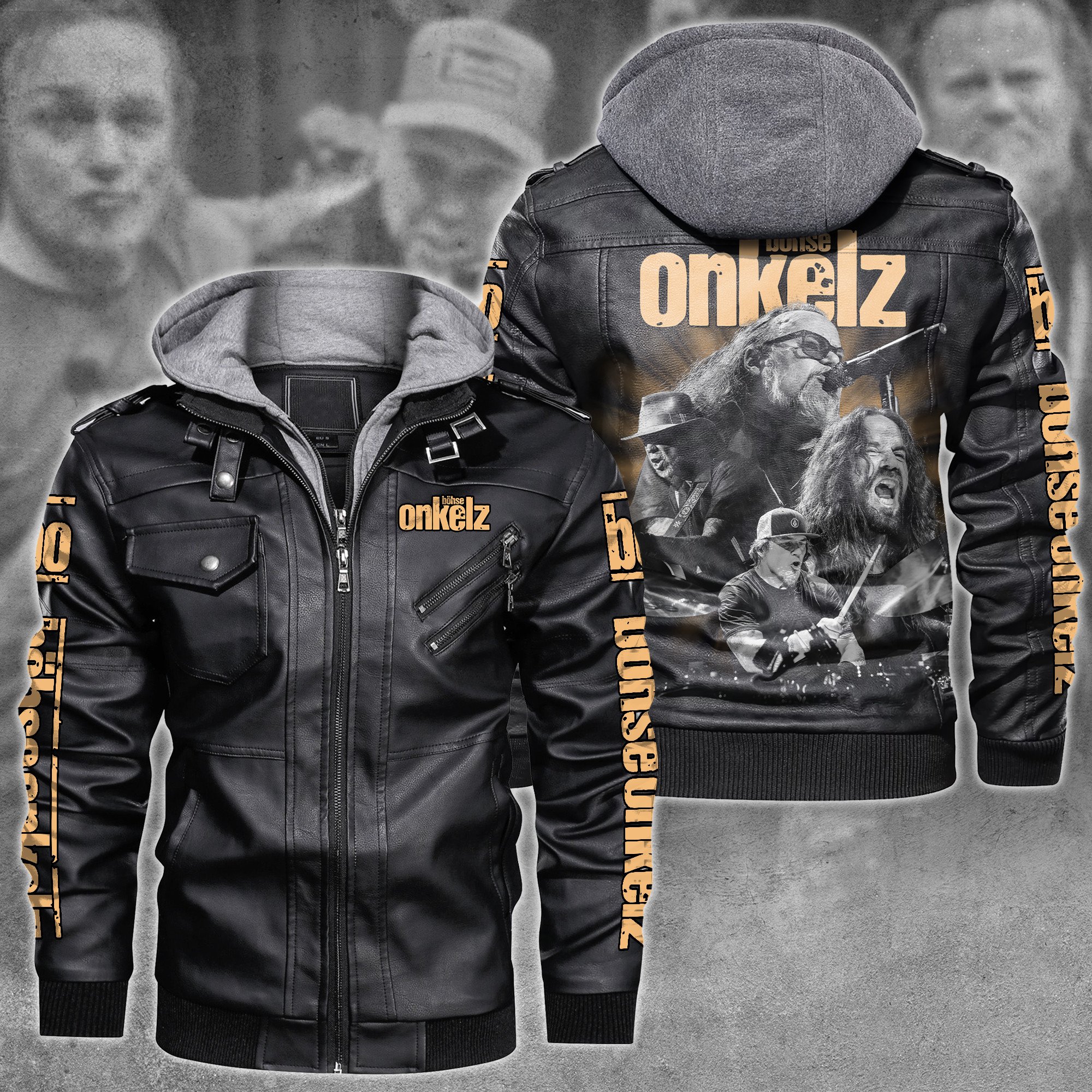 Böhse Onkelz Music Style Leather Jacket For Fans