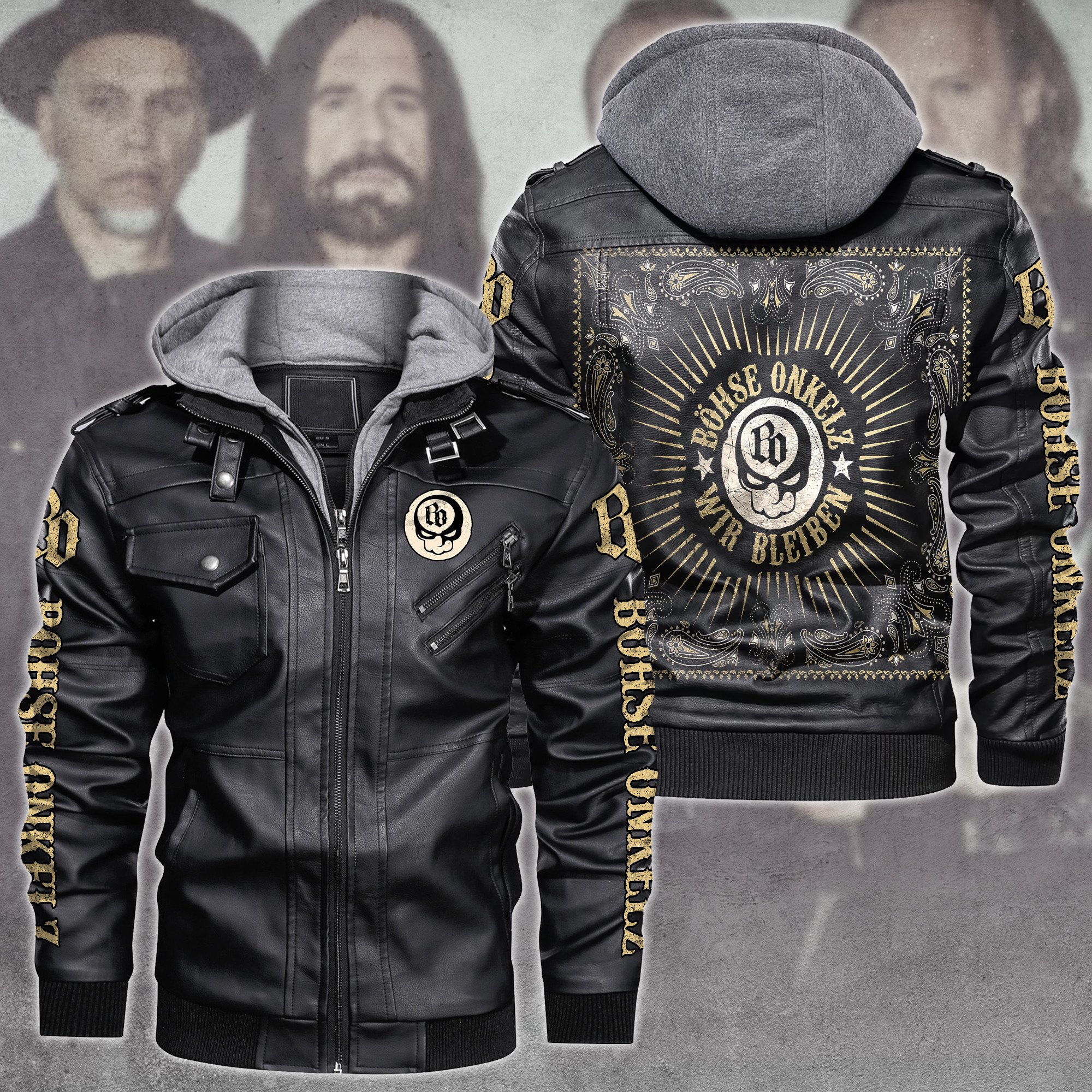 Böhse Onkelz Music Style Leather Jacket For Fans