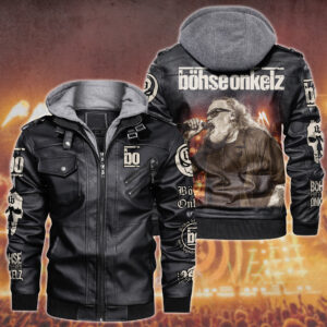 Böhse Onkelz Music Style Leather Jacket For Fans