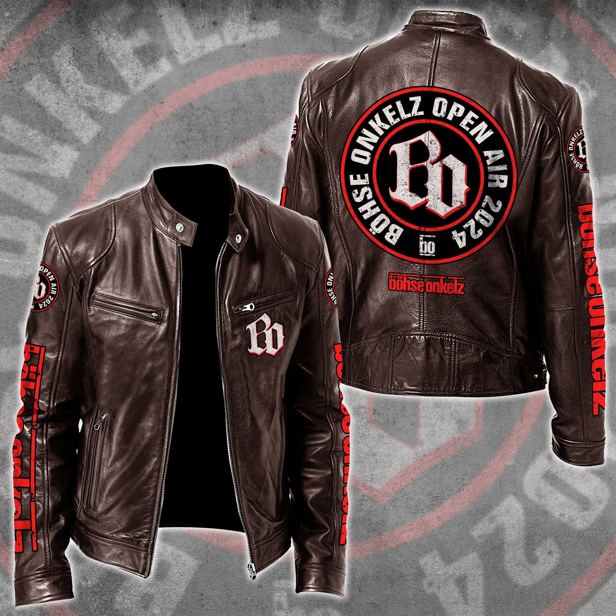 Böhse Onkelz Music Style Leather Jacket For Fans