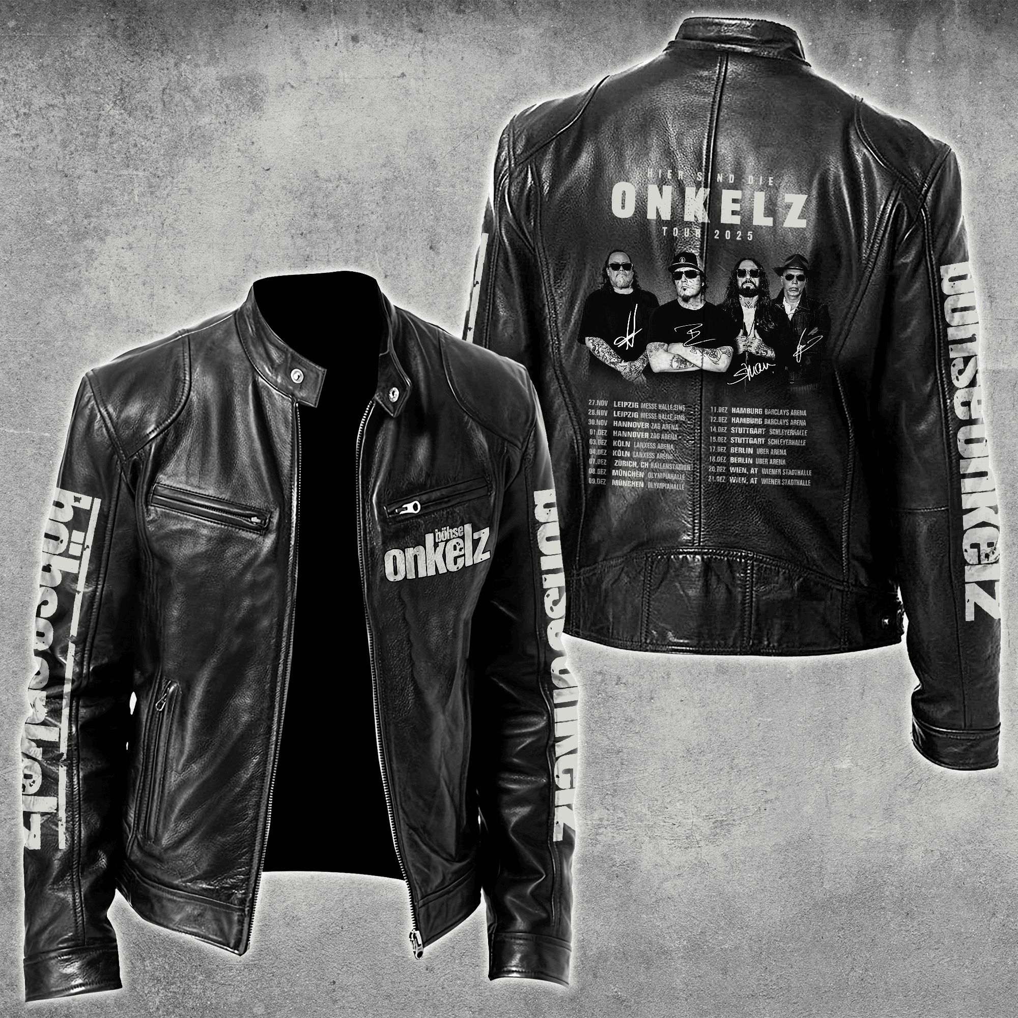 Böhse Onkelz Music Style Leather Jacket For Fans