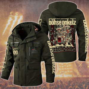 Böhse Onkelz Music Style Parka Jacket For Fans
