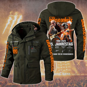 Böhse Onkelz Music Style Parka Jacket For Fans