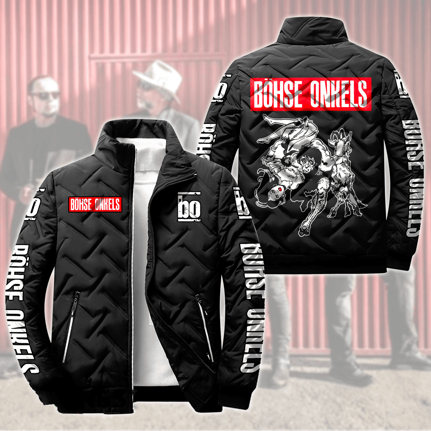 Böhse Onkelz Music Style Puffer Jacket For Fans