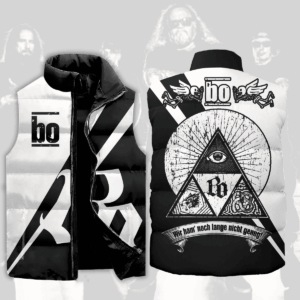 Böhse Onkelz Music Style Sleeveless Puffer Jacket For Fans