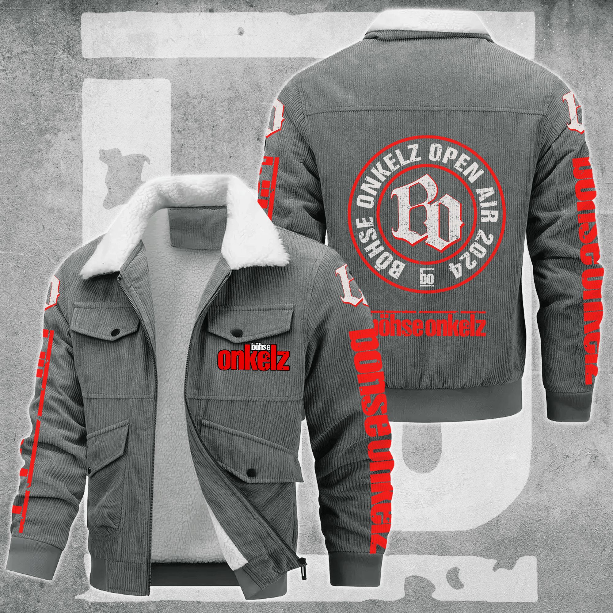 Böhse Onkelz Music Style Thermal Cotton Jacket Prim For Fans