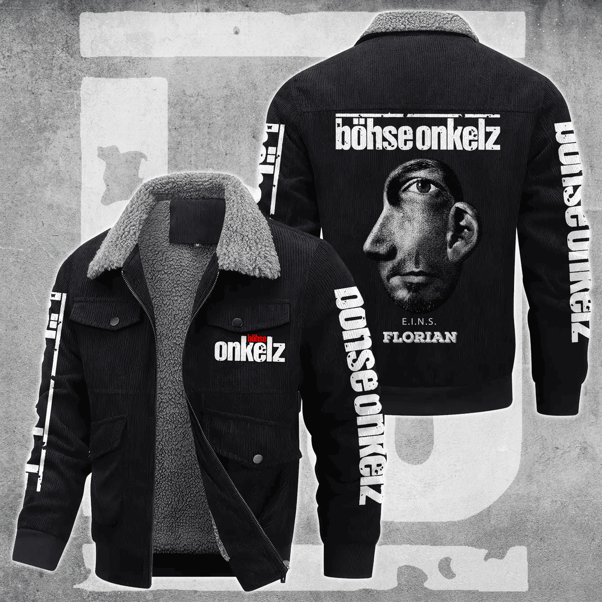 Böhse Onkelz Music Style Thermal Cotton Jacket Prim For Fans