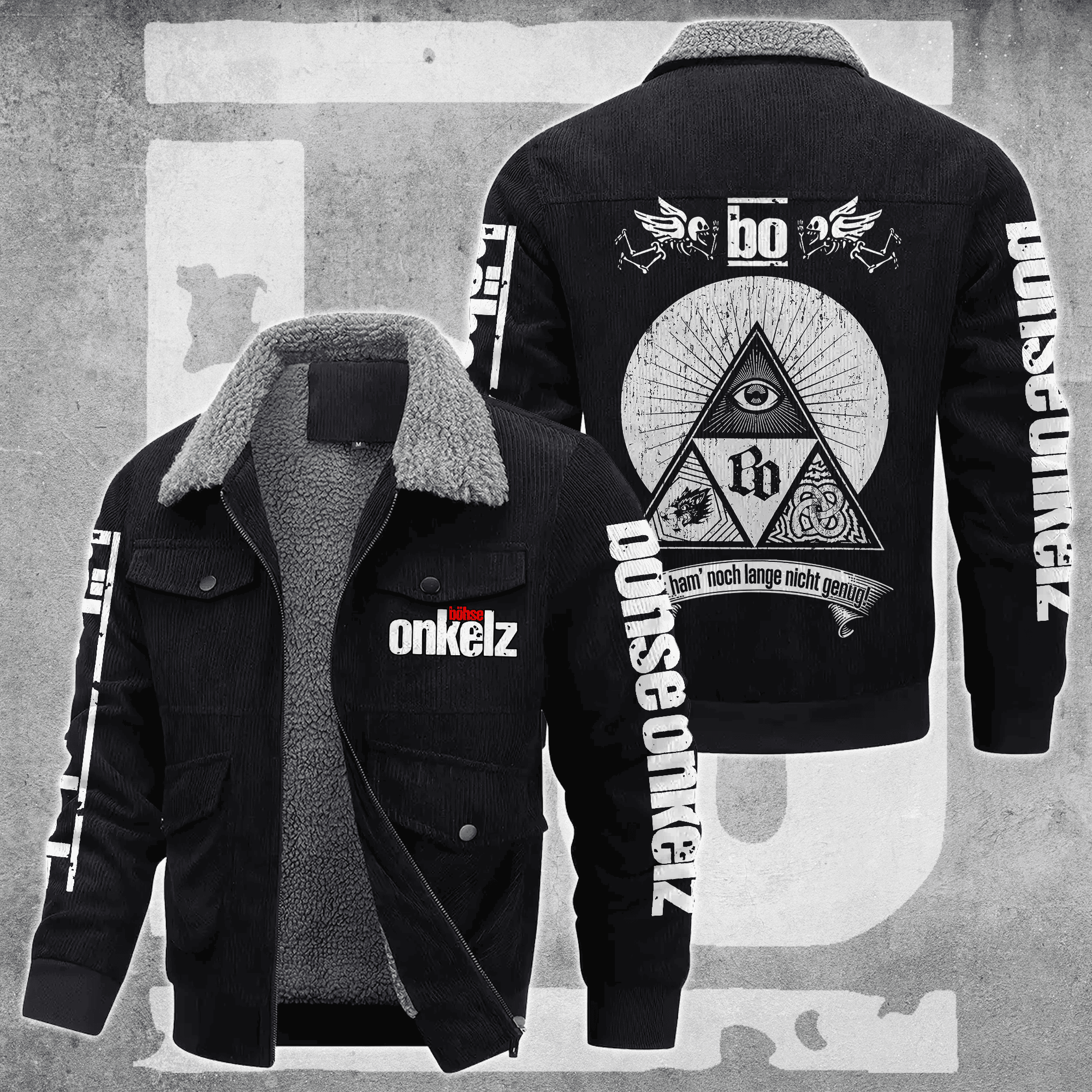 Böhse Onkelz Music Style Thermal Cotton Jacket Prim For Fans